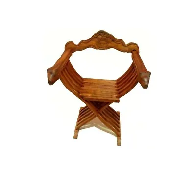 Medieval Wooden Chair Templar Knight Medieval Functional Chair Camping LARP Even • $551.99