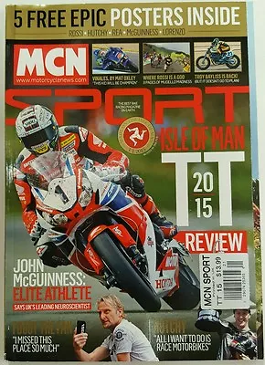 MCN Sport Isle Of Man John McGuinness Elite Athlete TT 2015 FREE SHIPPING JB • $23.95