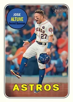 JOSE ALTUVE 2018 Topps Heritage Action Image Variation SP 5X7 JUMBO CARD #/49 • $2.99