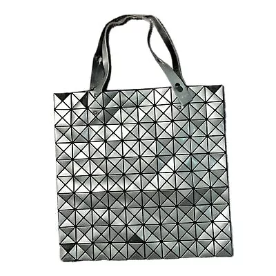 Issey Miyake | Bao Bao Prism Metallic Silver Square 15x15 Large Tote Bag GUC • $142