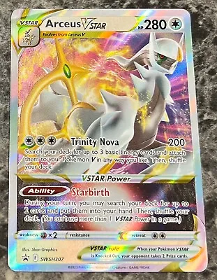 Pokemon Arceus VSTAR SWSH307 Black Star Promo Card - FULL ART • $5.25