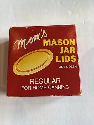 Mom’s Mason Jar Lids Pack Of One Dozen Size Regular For Home Canning • $12