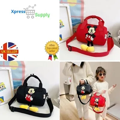 Cartoon Mickey Mouse Crossbody Bags For Women Disney Anime Pattern Minnie Mouse • £14.99