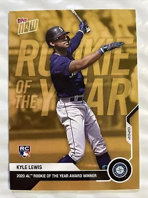 Kyle Lewis - 2020 Topps Now AW01B - AL ROY Award Winner - Gold Bonus Card RC • $4.99