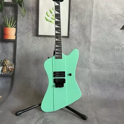 6-Strings Green Electric Guitar Solid Mahogany Body Black Fretboard FR Bridge • $240