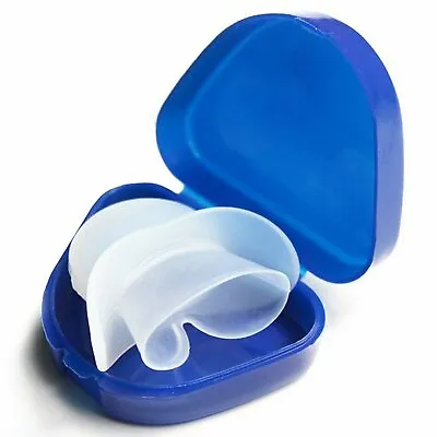 Anti Snoring Sleep Aid Device Silicone Tongue Mouthpiece Snore Stopper With Case • $9.99
