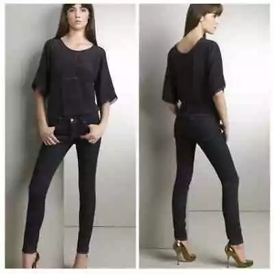 J Brand Premium Denim Dark Blue Skinny Leg Jeans Style #910 Ink Size 25 • $30