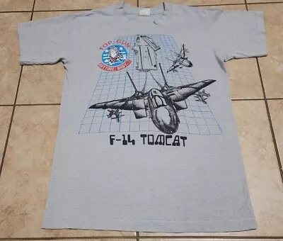 Vintage Top Gun F-14 Tomcat Fighter Jet T Shirt Small 80s • $35