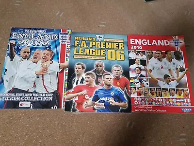 Merlin England Premier League Sticker Album 2002 2006 2010 • £9.99