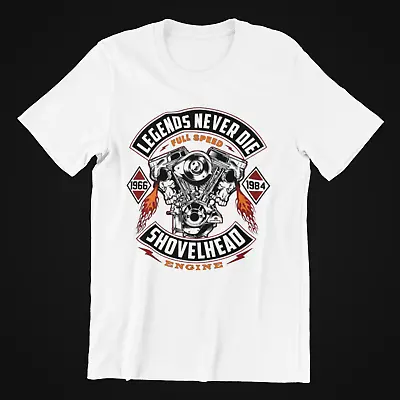 £11.99 • Buy T-shirt,motorcycle,shovel Head,harley Davidson,motorcycle,rocker,shovelhead