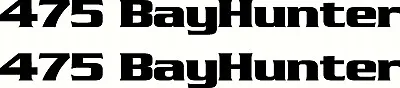 $25 • Buy  Quintrex 475 BayHunter Fishing Boat Sticker Decal Marine Set Of 2