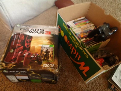 $369.99 • Buy XBOX 360 Console Gears Of War Edition + 17 Games + 2 Controllers