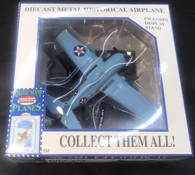 Postage Stamp Model Power Metal Diecast F4F Wildcat Airplane With Display Stand • $19.99