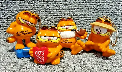 £12.99 • Buy Garfield Bully Figure Keyring Collection Vintage 1981 Germany Diet Cats Oldie
