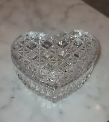 Germany Tritschler Winterhalder Bleikristall Lead Crystal 24% Heart Trinket Box • $15.99