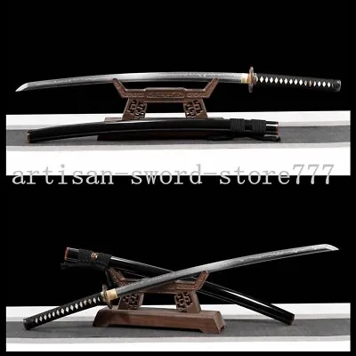 Handmade TAMAHAGANE Steel Full Tang Blade Japanese Samurai Sword Katana New Sale • $3255