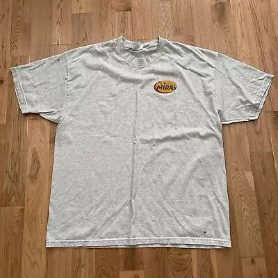 Vintage 90’s Midas Auto Repair Car Shop Graphic T-Shirt Size XL Hanes Mechanic • $19.99