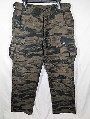 Columbia Gallatin Range Monarch Thick Heavy Wool Hunting Outfitter Camo Pants 34 • $87.99