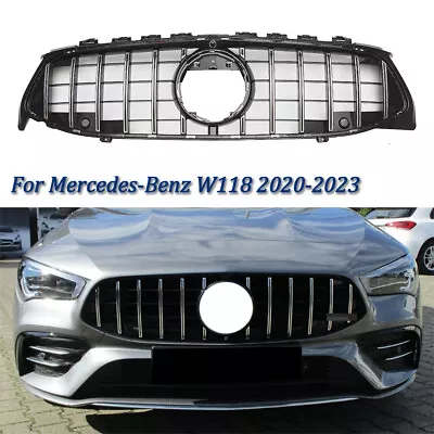 Chrome GTR Grille Grill For Mercedes Benz C118 W118 CLA250 CLA200 CLA 2020-2023 • $72.80