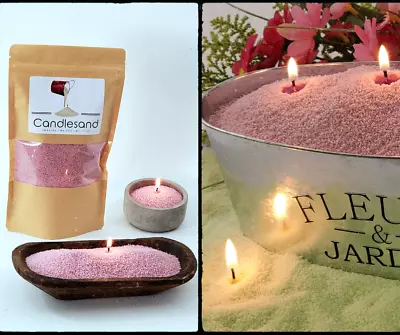 Candle Sand - Soft Pink Candles And Unique Candle Making No Equipment Needed • $14.99