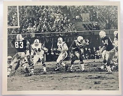1971 ABC TV Photo Type 1-Baltimore Colts NFL Johnny Unitas Vs Green Bay Packers • $155