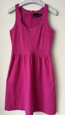 CYNTHIA ROWLEY Hot Pink Cerise Dress Size S UK 8 • £12.99
