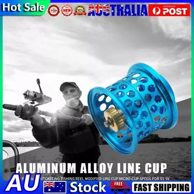 Low Profile Casting Fishing Reel Modified Line Cup For DAIWA Steez (Blue) • $22.33