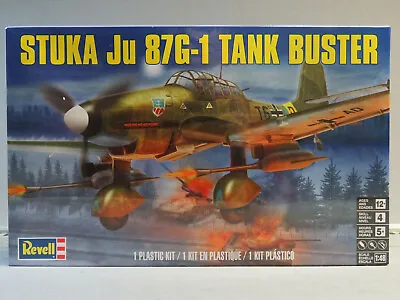 REVELL STUKA Ju 87 G-1 TANK BUSTER MODEL PLANE KIT 1:48 SCALE Sk 4 85-5270 NEW • $19.94