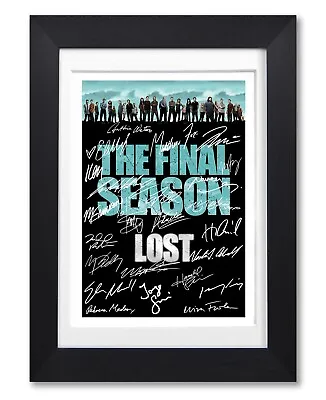 Lost Cast Signed Poster Tv Show Series Season Dvd Print Photo Autograph Gift • £14.99