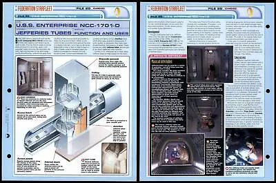 £1.49 • Buy Jefferies Tubes - USS Enterprise NCC-1701-D - Star Trek Fact File Page