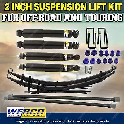 2 Inch 50mm Webco RAW 4x4 Leaf Springs Suspension Lift Kit For Nissan Navara D22 • $1196