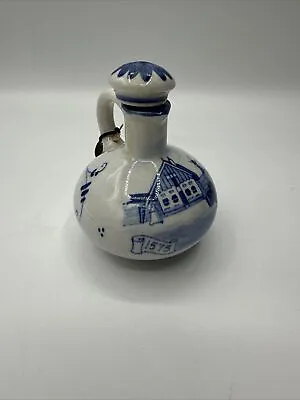 Vtg Erven Lucas Bols Pitcher Jug 1575 Windmill Amsterdam Zenith Gouda W/tag 5” • $25.75