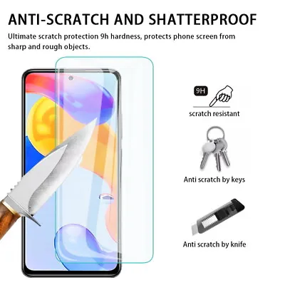 Tempered Glass Screen Protector For Xiaomi Redmi Note 12 11 10 9 Pro Mi 11 12T • $6.15