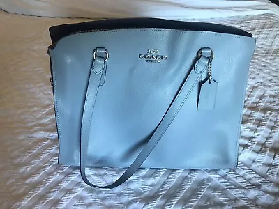 Coach Tatum Carryall (c4078) - Twilight Blue / Silver • $80