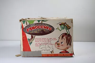 Battery Operated Pinocchio With Box Vintage Toy Rosko • $125