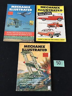 Mechanix Illustrated Magazine April 1955 November 1952 & February 1953 • $12.38