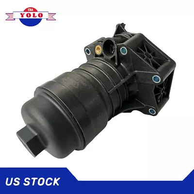 Black Engine Oil Filter Housing For VW AUDI S4 S5 A6 A7 SQ5 06M115401K/E/LCWG • $88.50