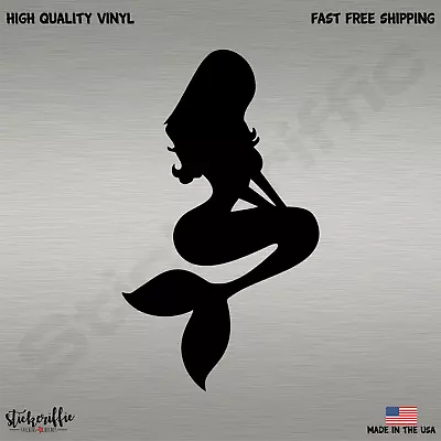 Mermaid Woman Fish Aquatic Vinyl Die Cut Car Decal Sticker - FREE SHIPPING • $2.49