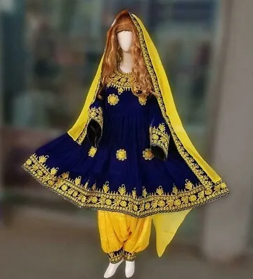 Traditional Afghan Dress With Full Hand Made Embroidery Afghan Kuchi Dress • $135