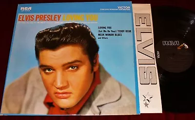 ELVIS PRESLEY LOVING YOU LP LSP-1515 (e) ORIGINAL SOUNDTRACK NEAR MINT RCA BLACK • $19.99