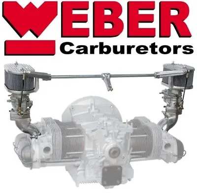 Weber Twin 34 ICT Carburettor Kit Single Port Fits VW Beetle Buggy/Baja • $864.67