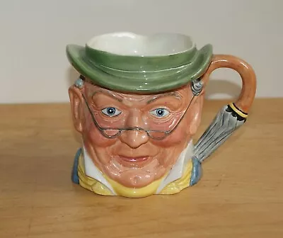 Kelsboro Ware Large Character Jug Mr Pickwick Longton New Art Pottery • £14