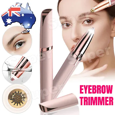 Flawless Brows Facial Hair Remover Electric Eyebrow Trimmer Epilacator Led Light • $5.95