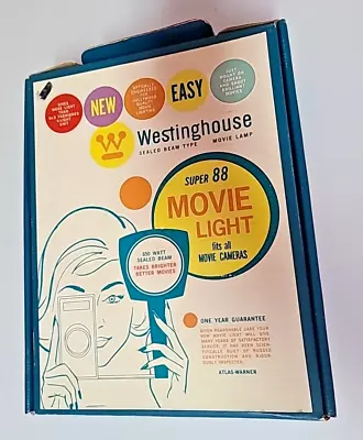 Vintage Westinghouse Super 88 Movie Light In Original Box With Instructions • $14.99