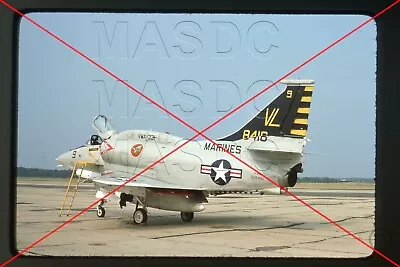 U13 - 35mm Kodachrome Aircraft Slide - A-4M Skyhawk 158416 VL9 VMA-331 @ PAX '76 • $8.99