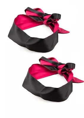 2 Packs Romantic Soft Red/Black Satin Blindfold Eye Mask Couple Game Cosplay 60  • $8.95
