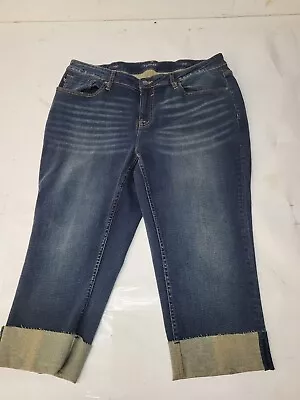 Vigoss Marley Women's Blue Denim Capris Size 16 / We2042 R4 D22 • $11.04