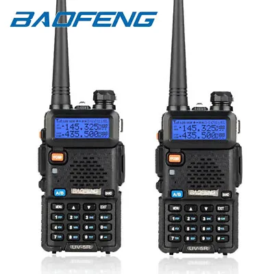 £42.97 • Buy 2X Baofeng UV-5R LCD Dual Band UHF VHF Walkie Talkie Ham Two Way Radio +Earpiece