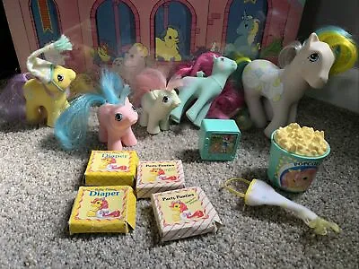 My Little Pony Slumber Party Gift Pack Pink Dreams Pillow Vintage G1 Hard Find • $144