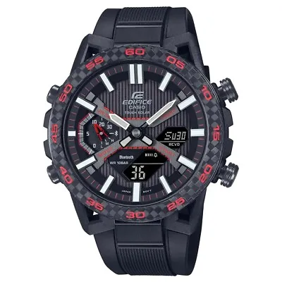 Casio Edifice Motorsports Racing Solar-Powered Bluetooth Watch ECB-2000PB-1A • $449